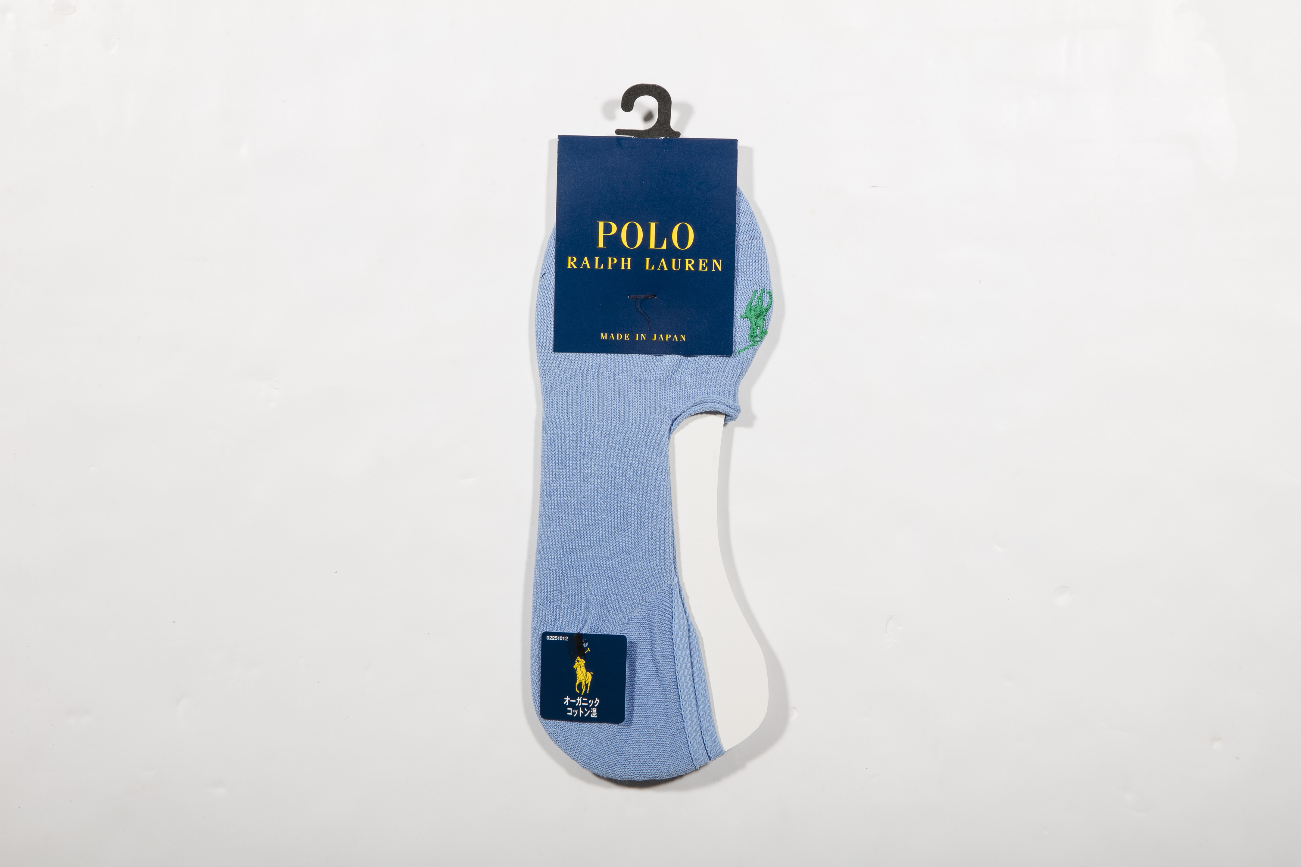 POLO RALPH LAUREN-男士隱形襪 附polo刺繡 日本製(鈷藍)