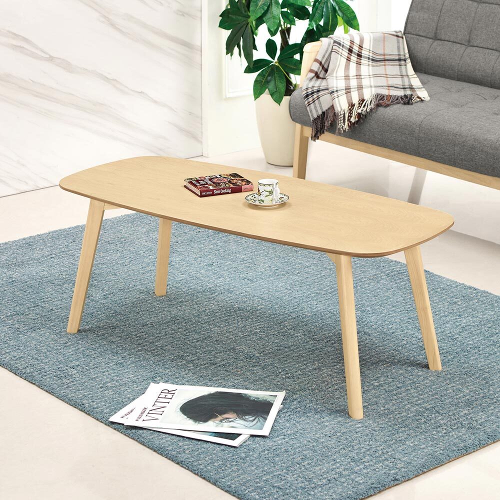 奧比3.7尺簡約造型大茶几(三色可選)