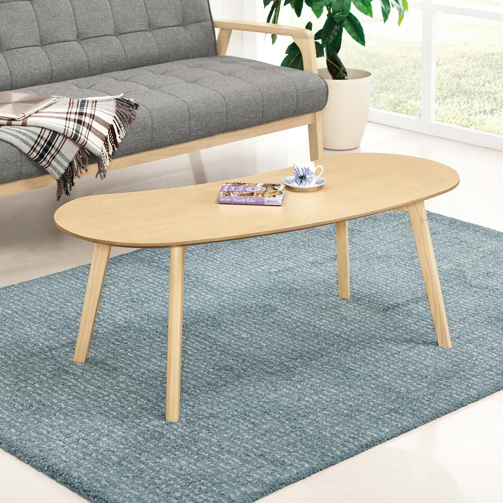 琳恩3.7尺簡約造型大茶几(三色可選)