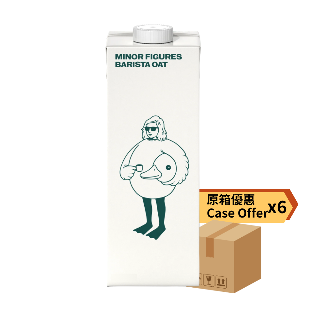 ［原箱：6盒優惠］Minor Figures – 咖啡師專業沖調燕麥奶 (原味) (1L x6) (23005HK6)