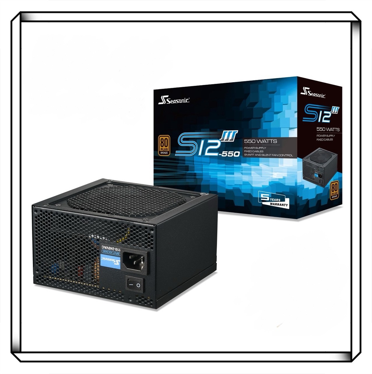 Seasonic 海韻 S12III-650 S12III-550 S12III-500 銅牌 電源供應器