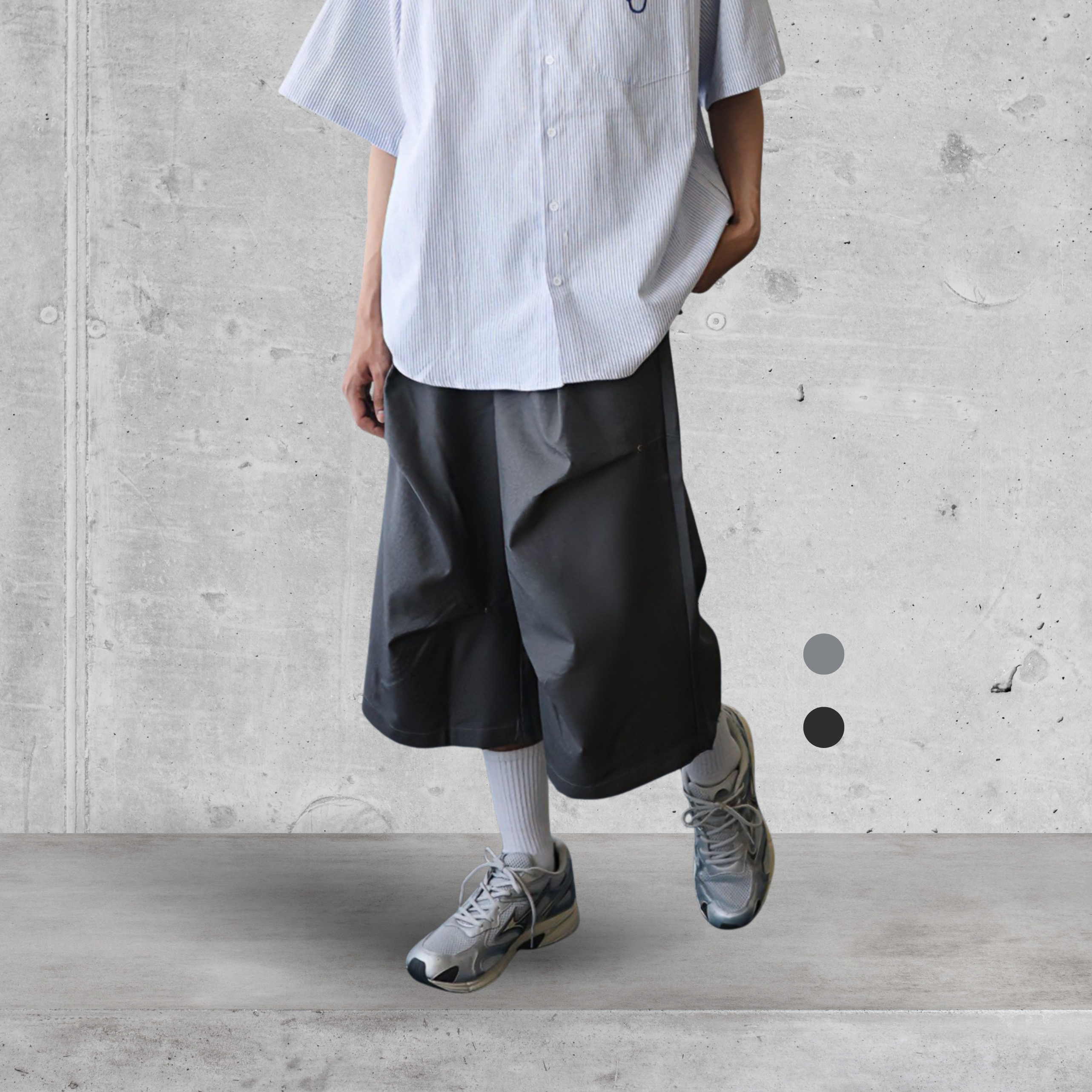 （現貨）P002 韓系 雙打摺設計 西裝褲 七分褲