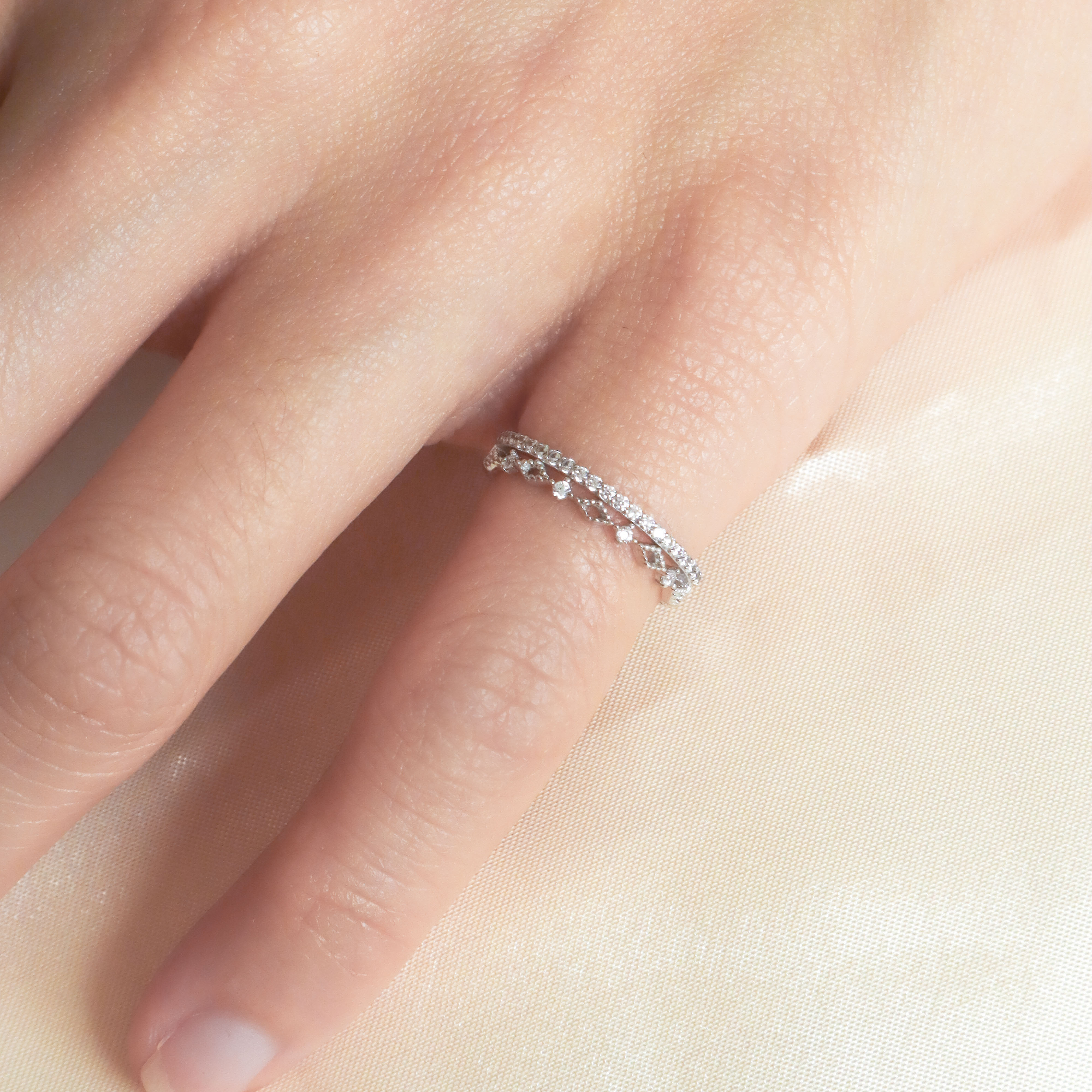 Silver/優雅小皇冠尾戒