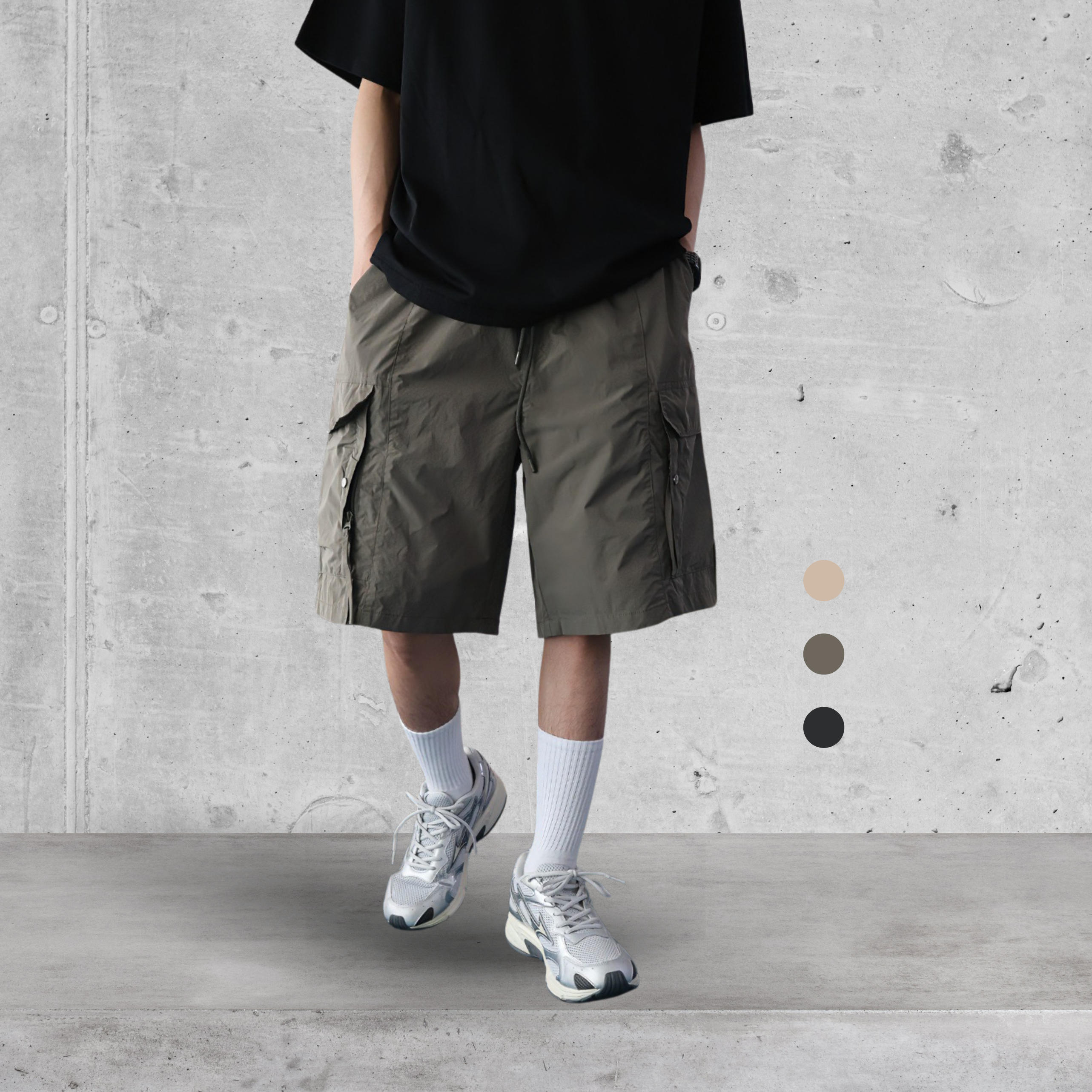 （現貨）WP069 薄款 造型大口袋 工裝 速乾 短褲