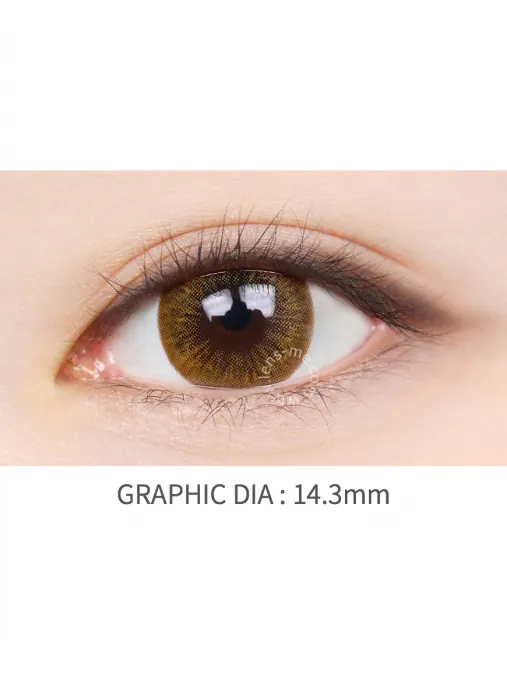 Lensme Mega Look M3 Brown｜月拋彩妝矽水凝膠隱形眼鏡｜每盒2片