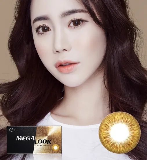Lensme Mega Look M3 Brown｜月拋彩妝矽水凝膠隱形眼鏡｜每盒2片