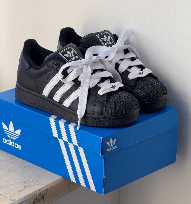 Adidas Superstar 2.0 黑白 貝殼鞋 愛迪達 三葉草 黑色 黑標  男女鞋 JI3538