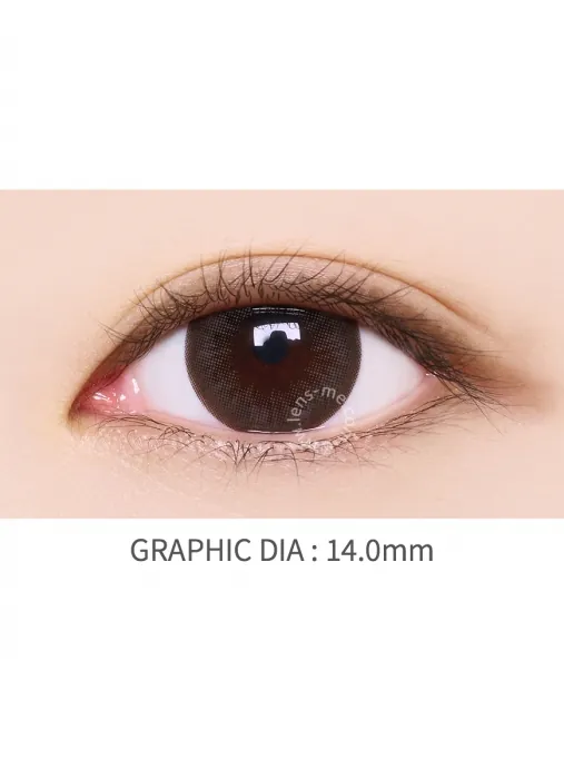 Lensme Mega Look Weenin Choco｜月拋彩妝矽水凝膠隱形眼鏡｜每盒2片