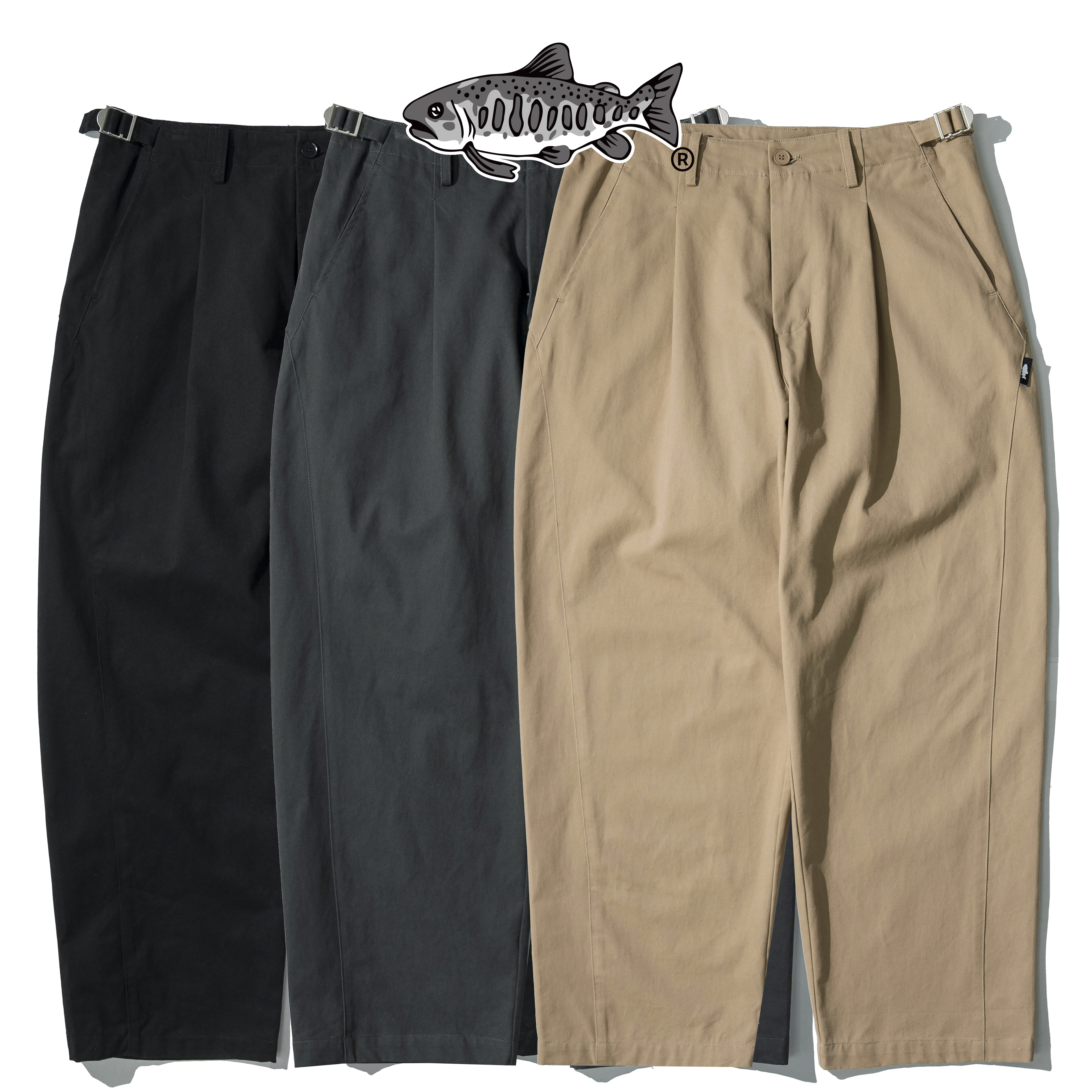 AGILITY Twill Tailored Straight Pants 斜紋布 剪裁直筒長褲 [A9]