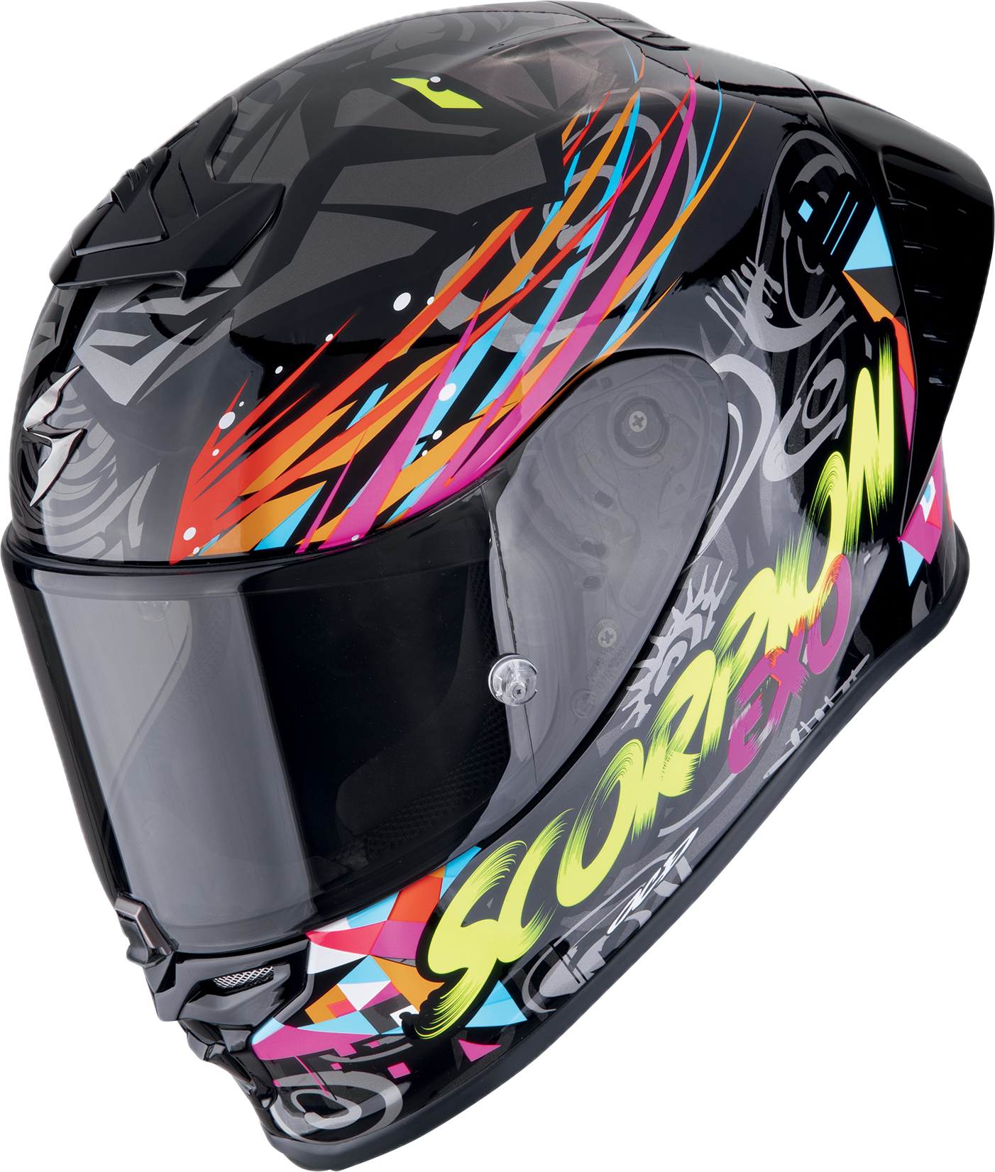 SCORPION EXO-R1 EVO II AIR 彩繪 SAVAGE 黑藍粉 蠍子 全罩 大鴨尾