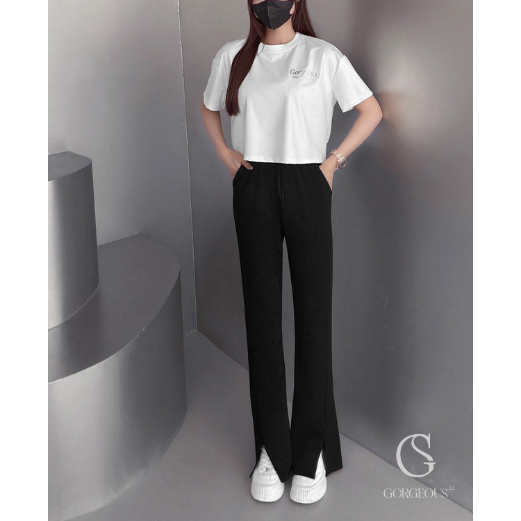 G9636 現貨「防曬`夏日糯米開叉褲！」