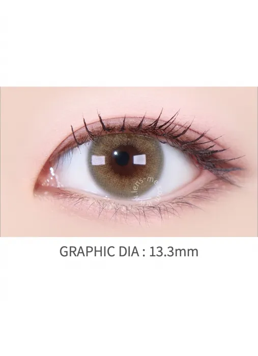 Lensme Sherbet Brown｜月拋彩妝隱形眼鏡｜每盒2片