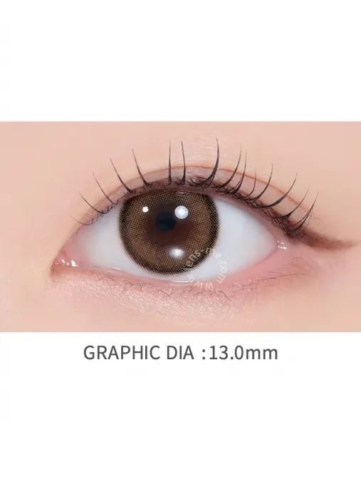 Lensme Holoris Plus Asianfit Ginger Brown｜月拋彩妝隱形眼鏡｜每盒2片