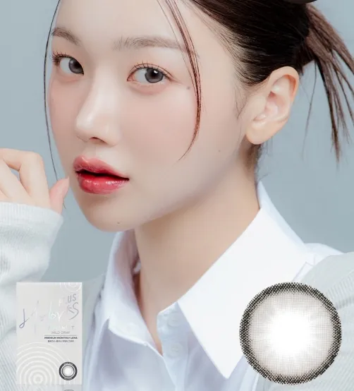Lensme Holoris Plus Asianfit Mild Gray｜月拋彩妝隱形眼鏡｜每盒2片