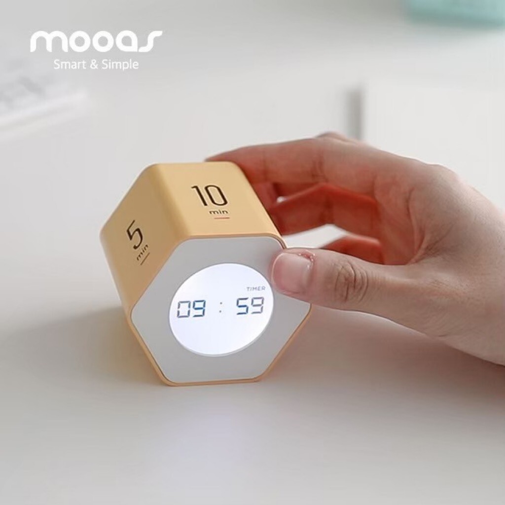 (預購商品 7/21收單) 韓國專利 Mooas 六角轉轉專注學習定時器 (共三色)
