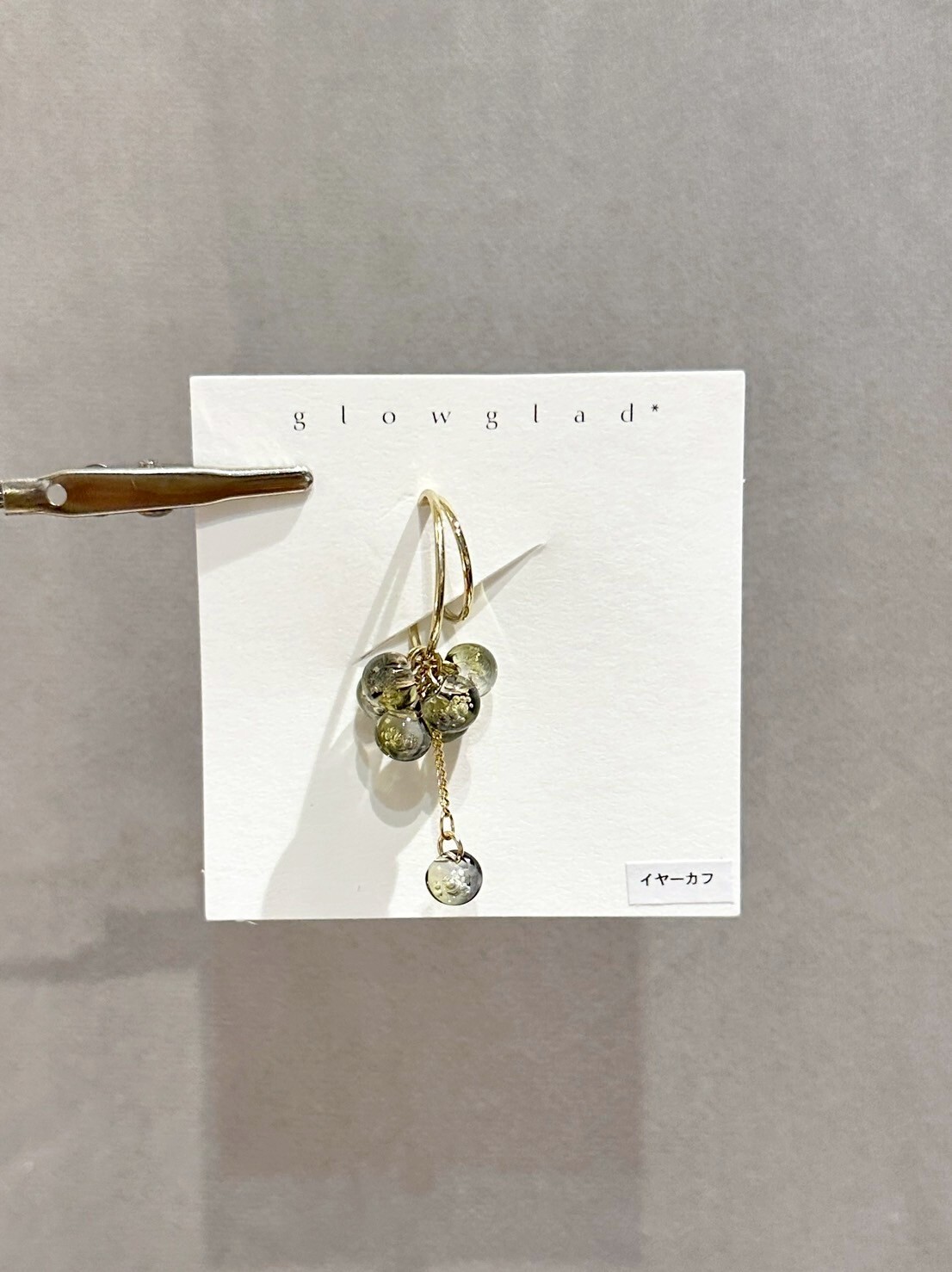 [glowglad] bubble 耳骨夾 | 灰綠 | NO.70