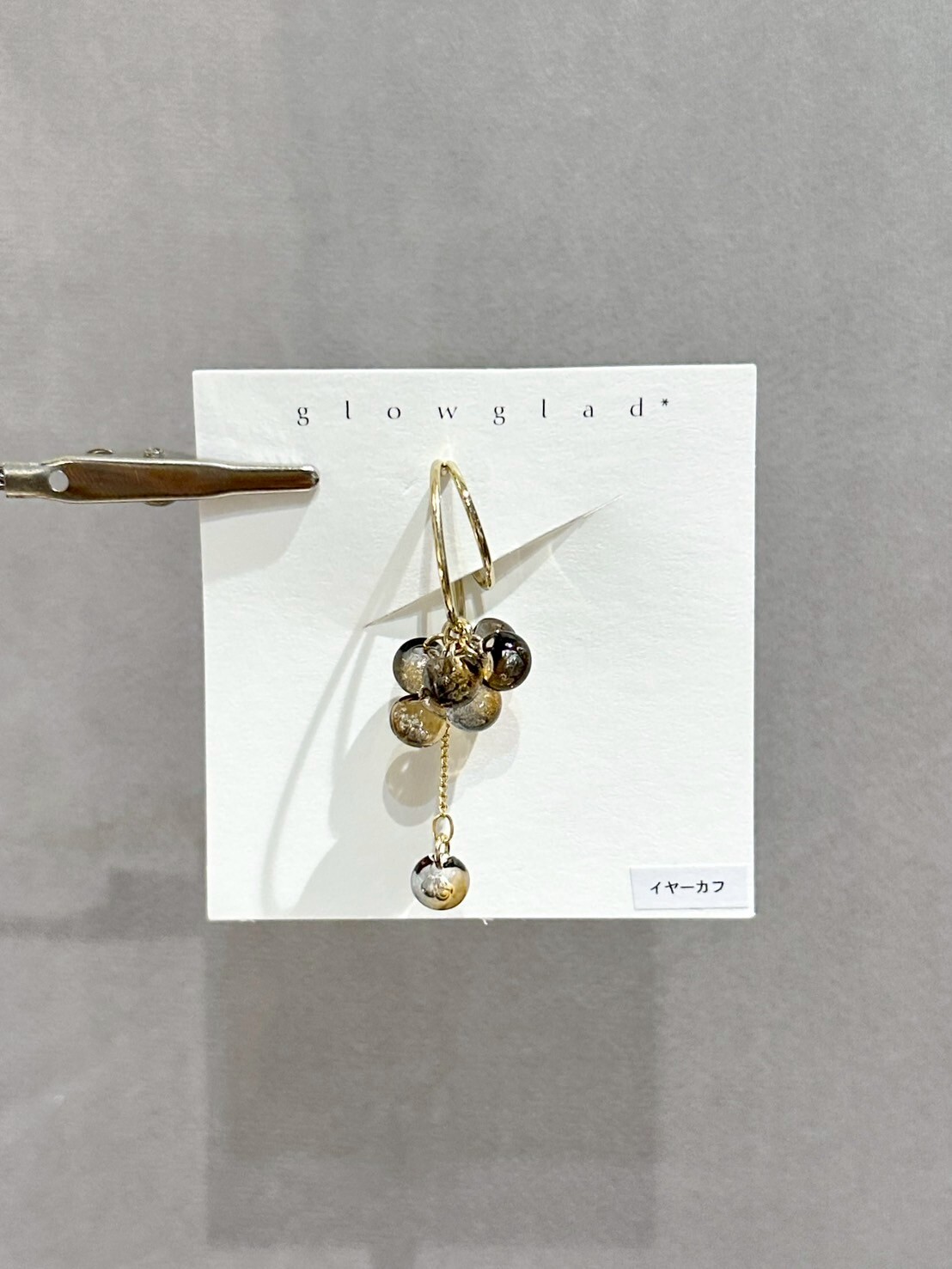 [glowglad] bubble 耳骨夾 | 灰橘 | NO.71