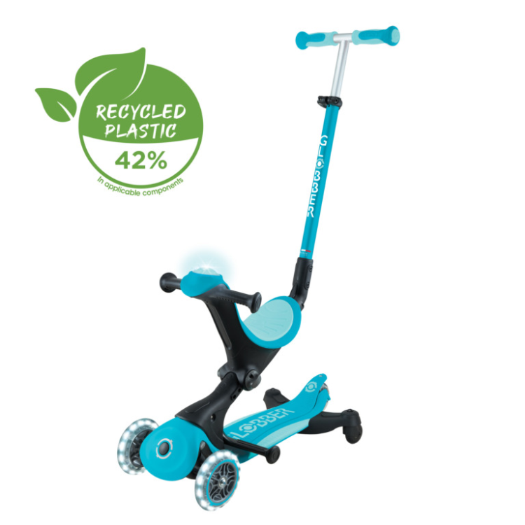 Globber GO•UP DELUXE LIGHTS 360° 可摺疊炫光滑板車-香港行貨