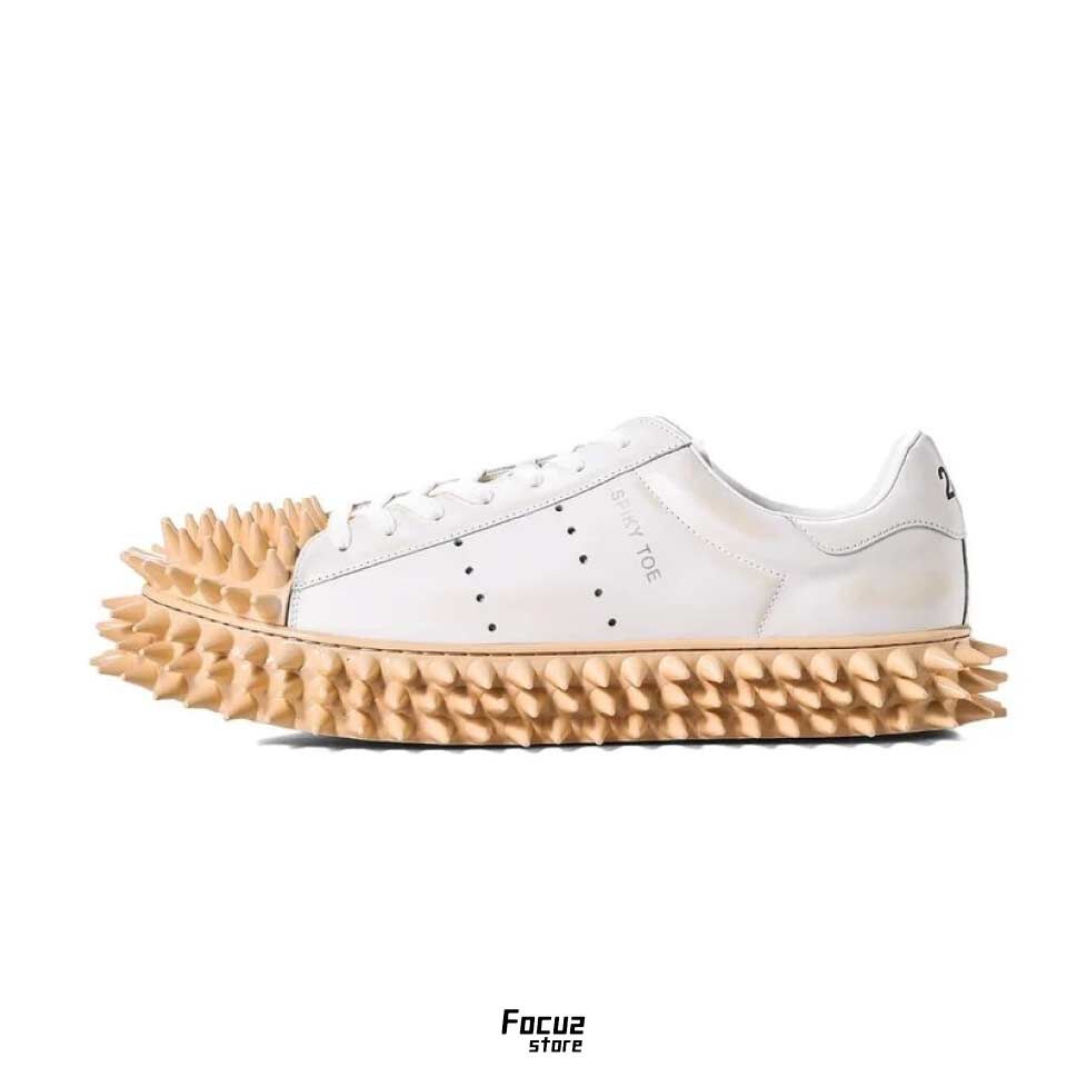 【Focus Store】預購 Doublet SPIKY Leather Sneaker "White" 白色 25aw76ft63