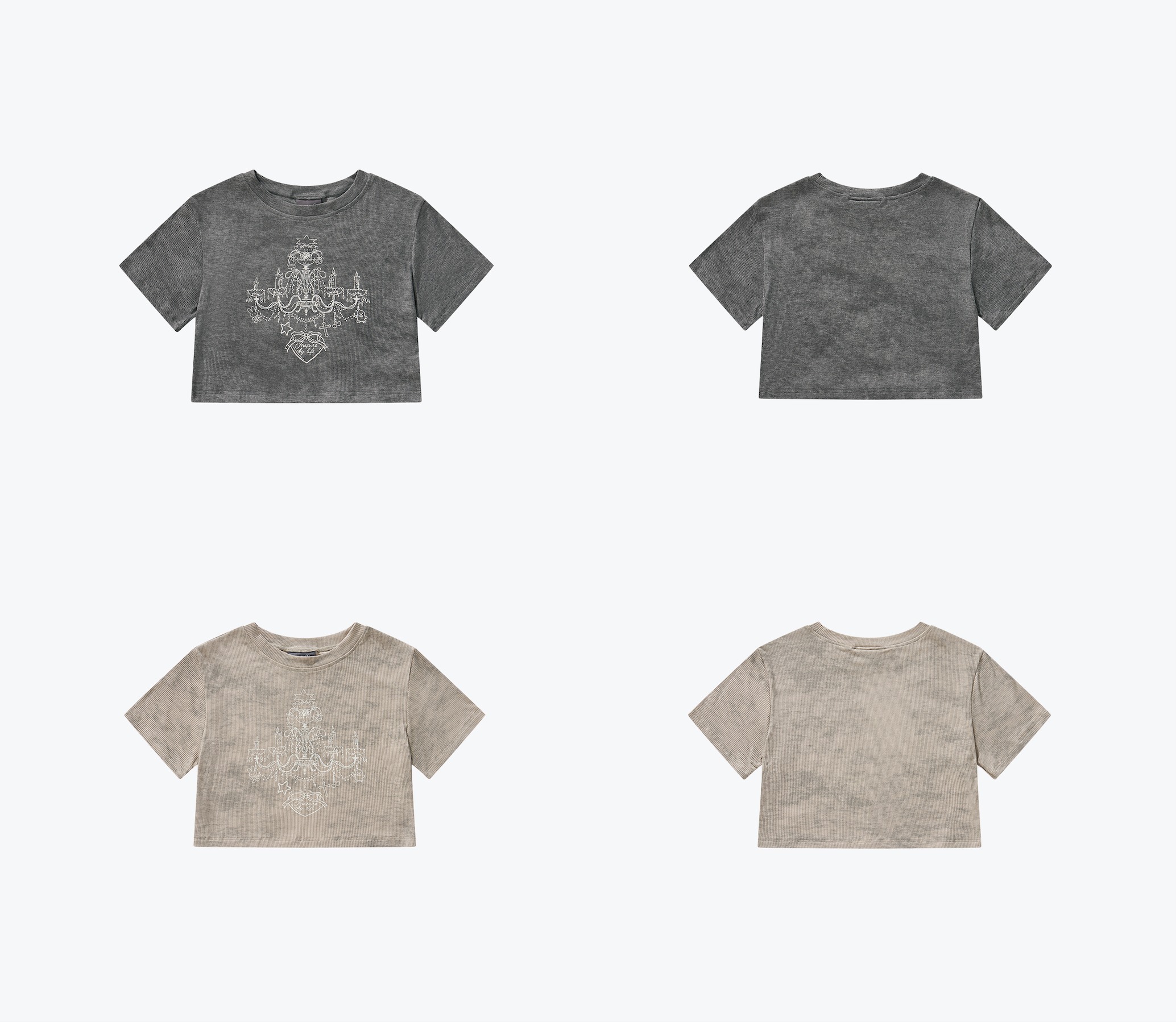 SENSE Crystal Chandelier Printed Top