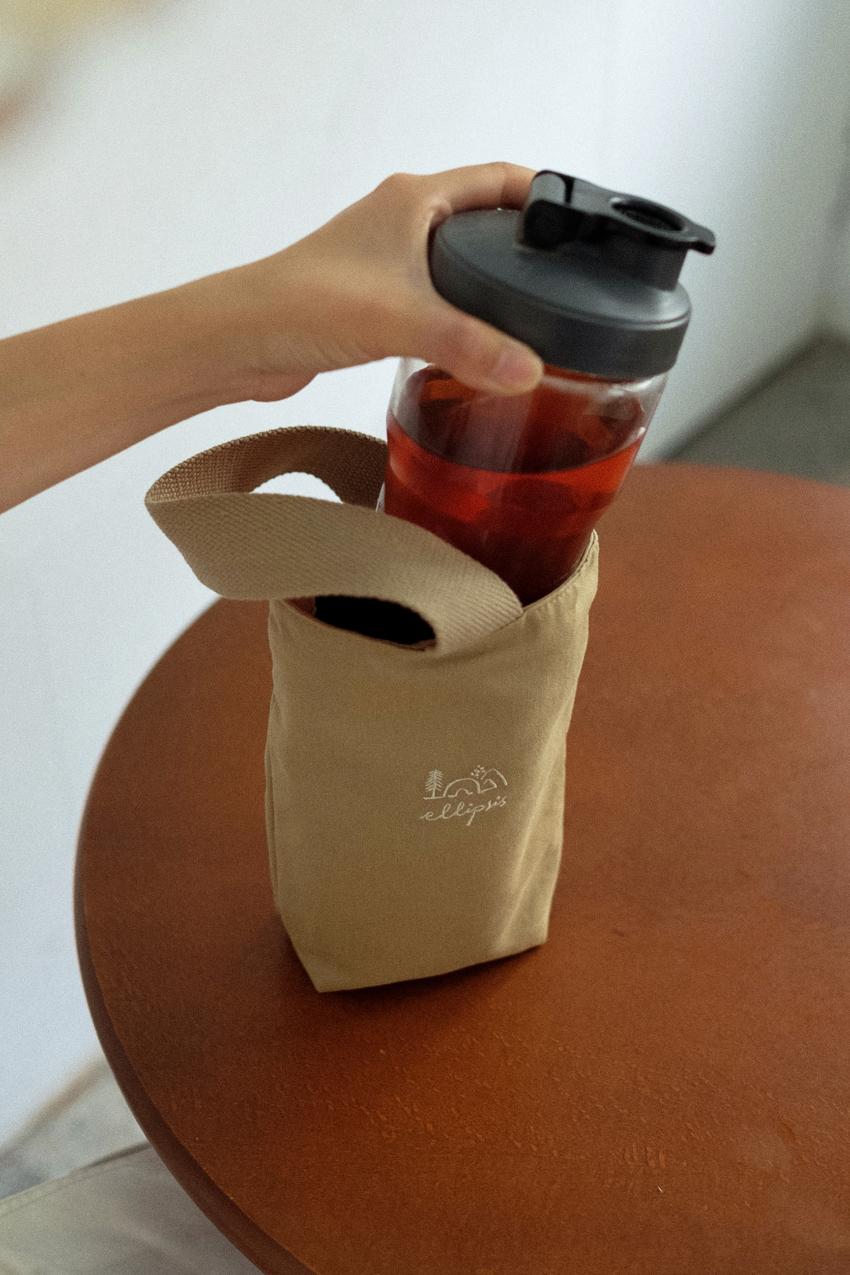 保冰保溫飲料袋 | 淡褐