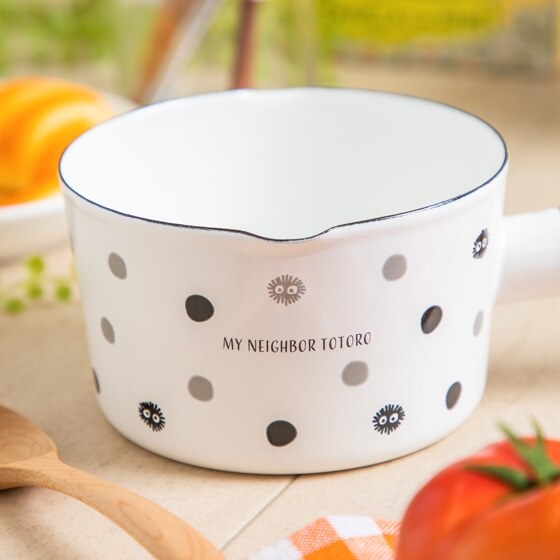 13公分琺瑯牛奶鍋 龍貓 小黑炭