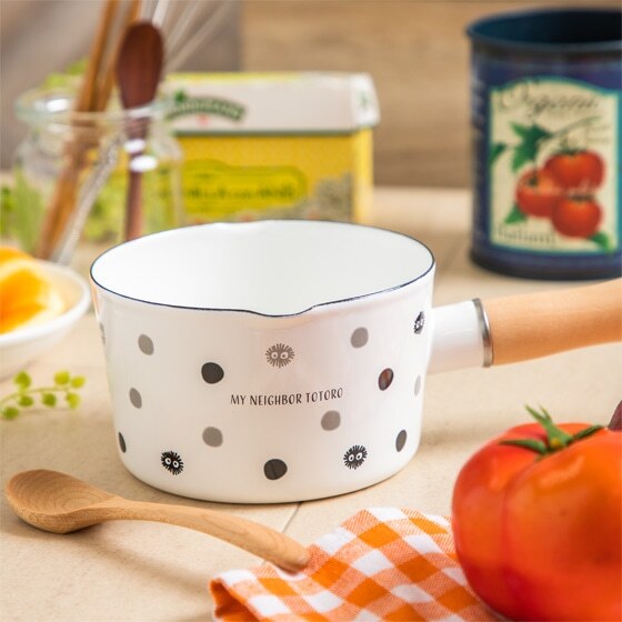 13公分琺瑯牛奶鍋 龍貓 小黑炭