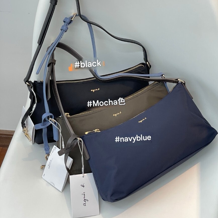 agnès b. 經典尼龍單肩手袋