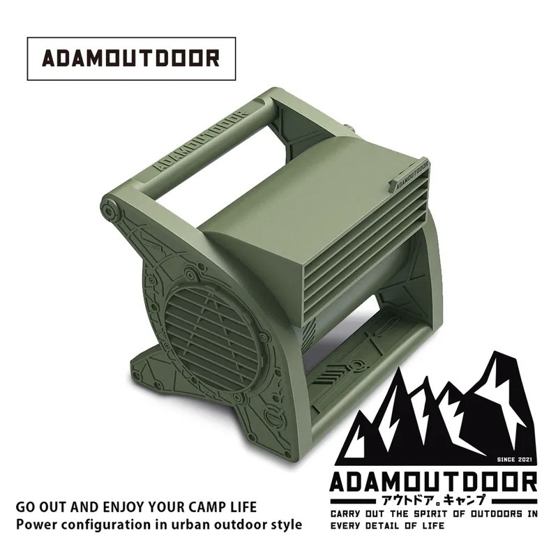 【ADAMOUTDOOR】桌上型迷你渦輪扇  [綠、沙、黑] / ADFN-UTBMINI