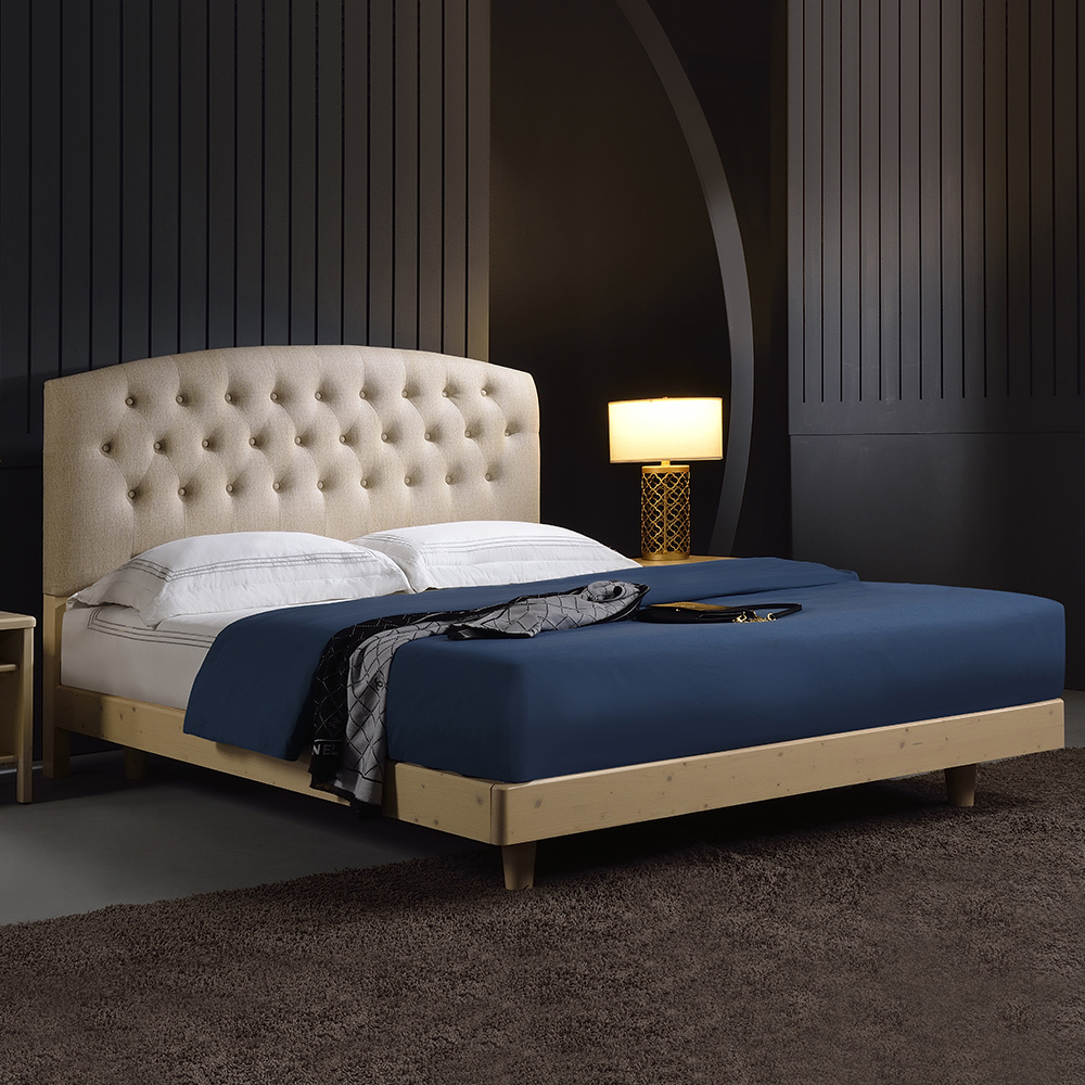 萊米3.5尺單人耐磨皮革實木床架/床組