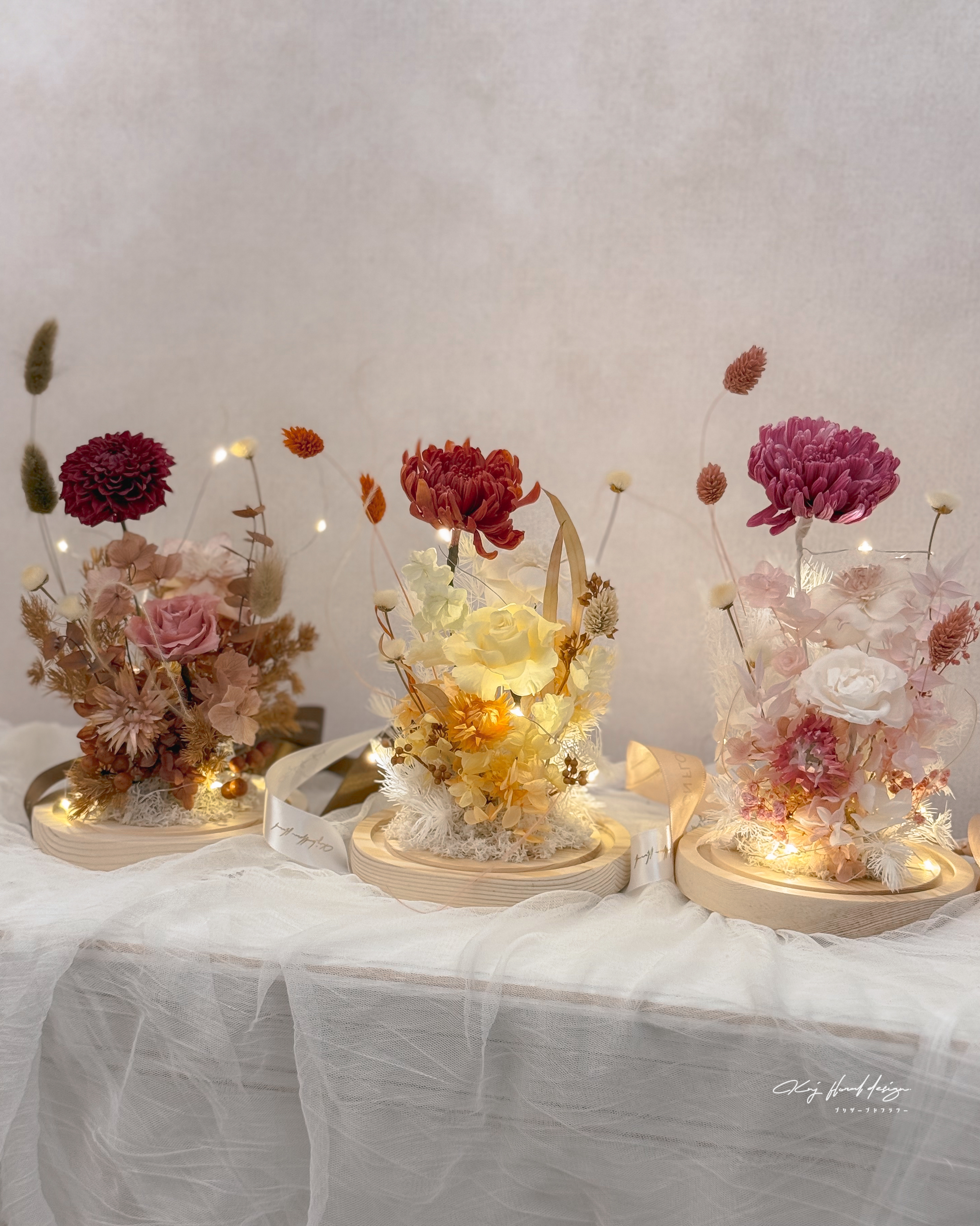 萬象之花玻璃花盅/三色