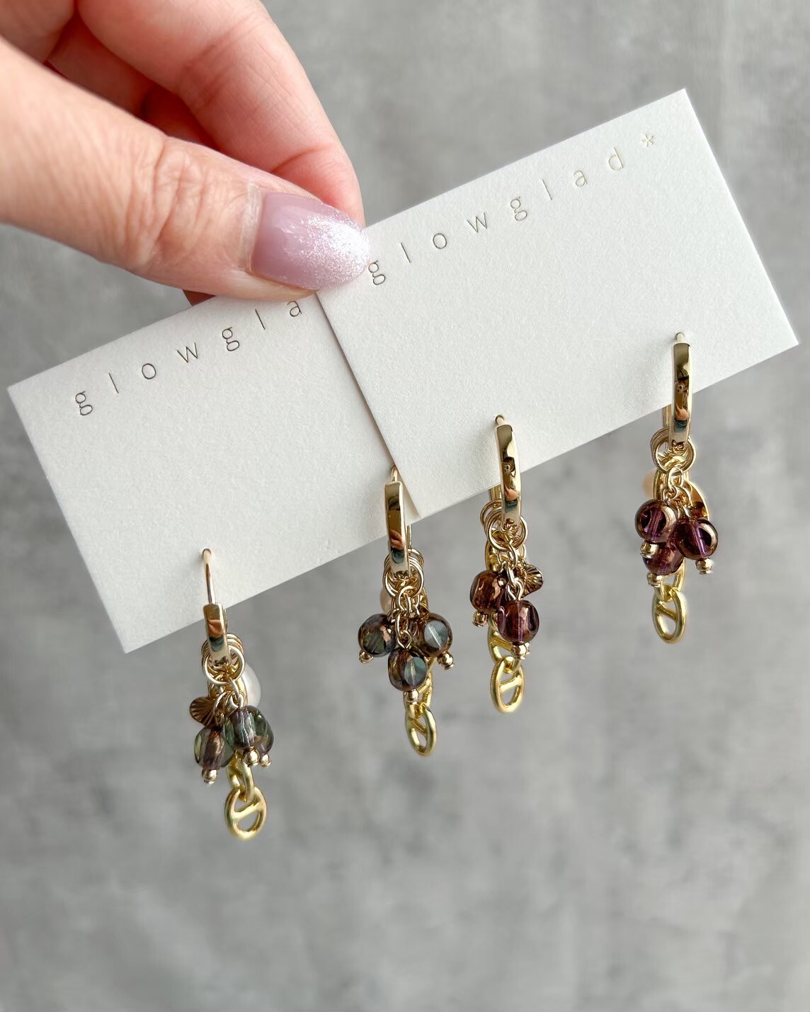 [glowglad] muse | 紫色 | 耳針 | NO.61