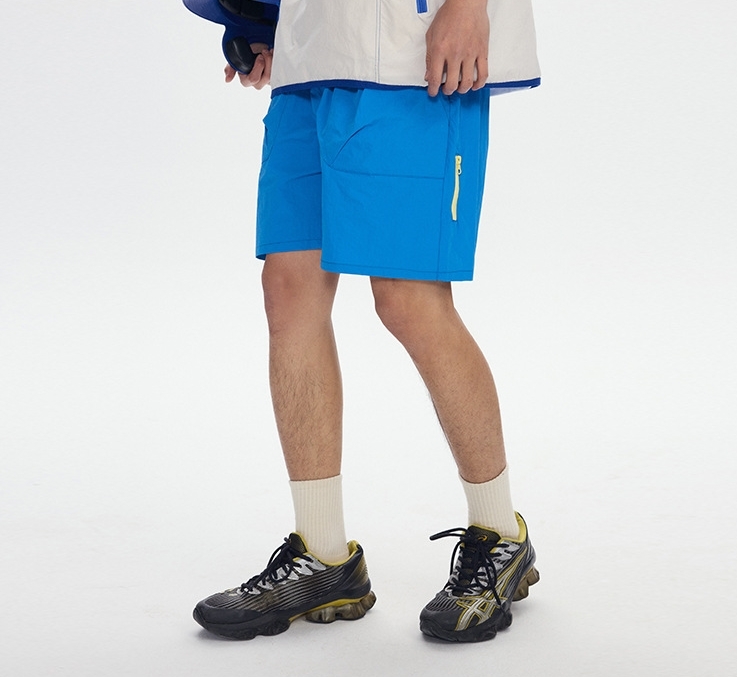 7M20 簡約抽繩輕薄速乾跳色短褲 四色