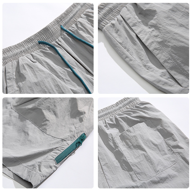 7M20 簡約抽繩輕薄速乾跳色短褲 四色