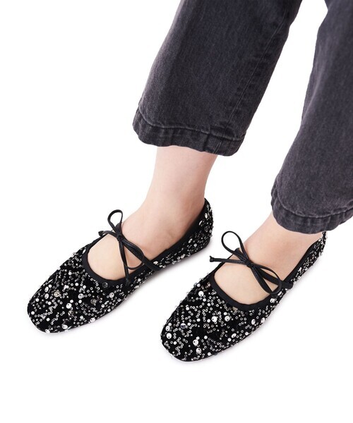 [預購] ODETTE E ODILE「SY」亮片芭蕾平底鞋