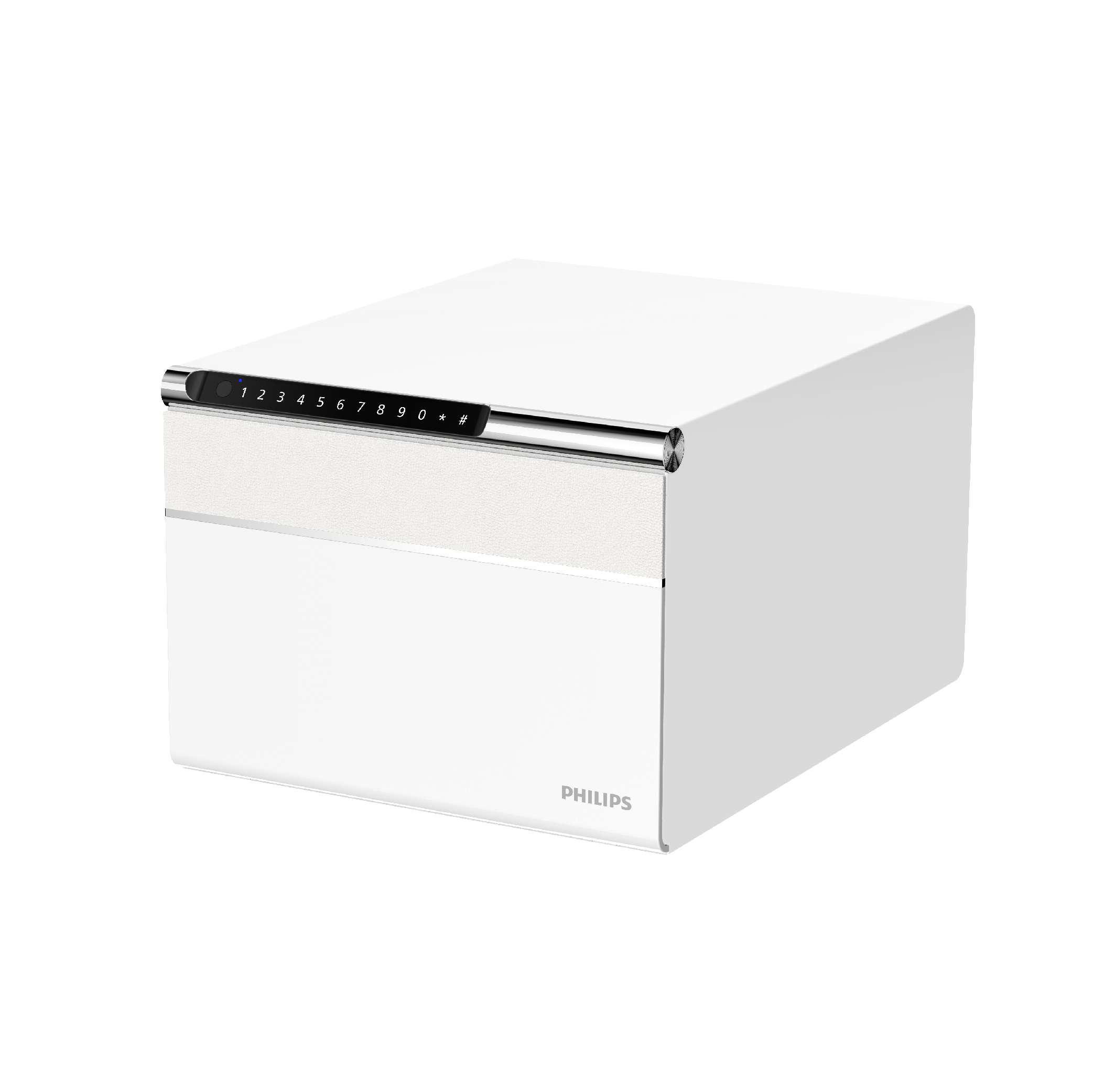 【臺灣公司貨】PHILIPS 飛利浦｜SBX102智能保管箱 保險箱 金庫 重要物品櫃 可兼當床頭櫃 櫃子 保管箱 指紋解鎖 頂板無線充電盤 簡約美型保險箱