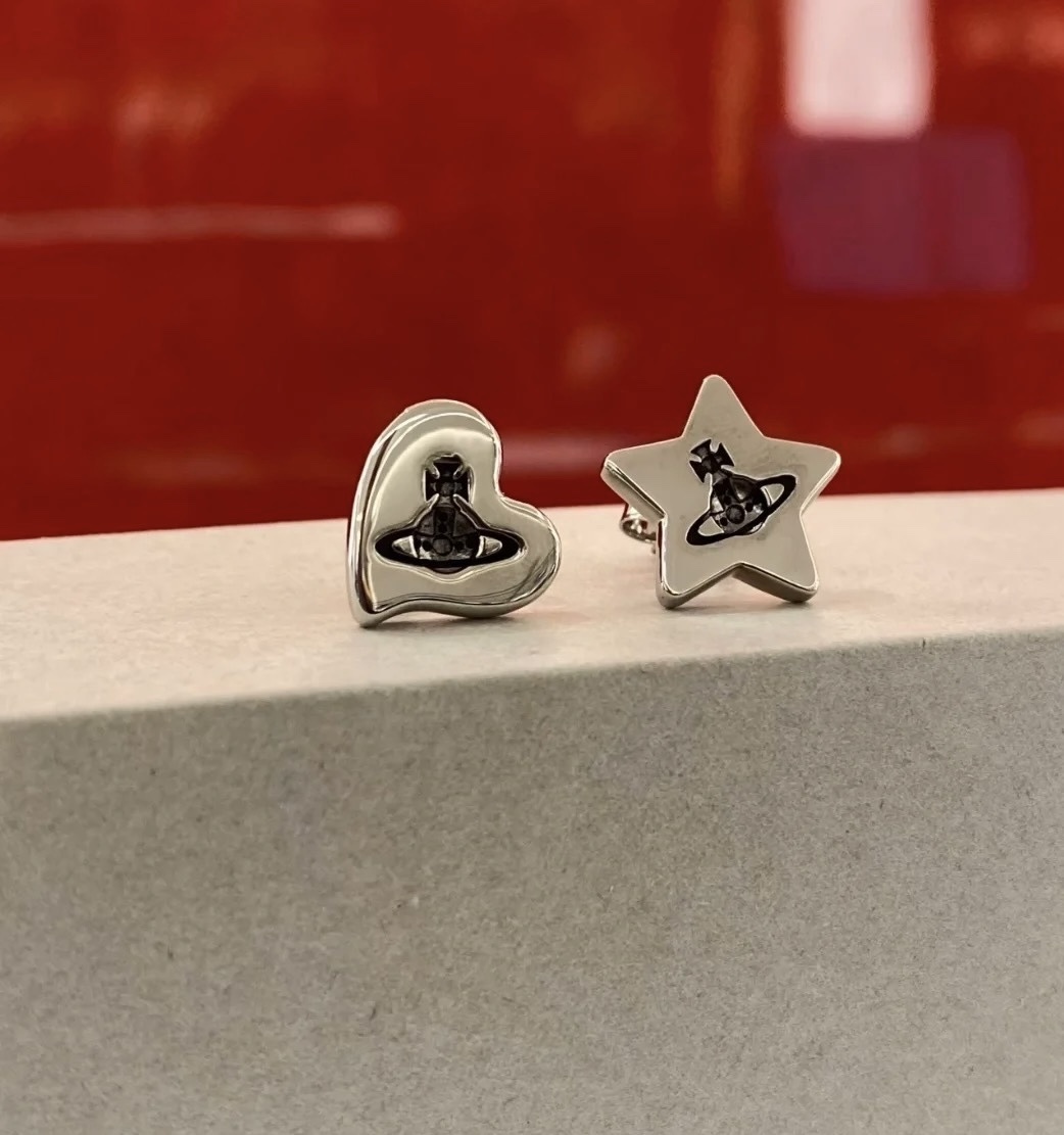 Vivienne Westwood star & heart earring