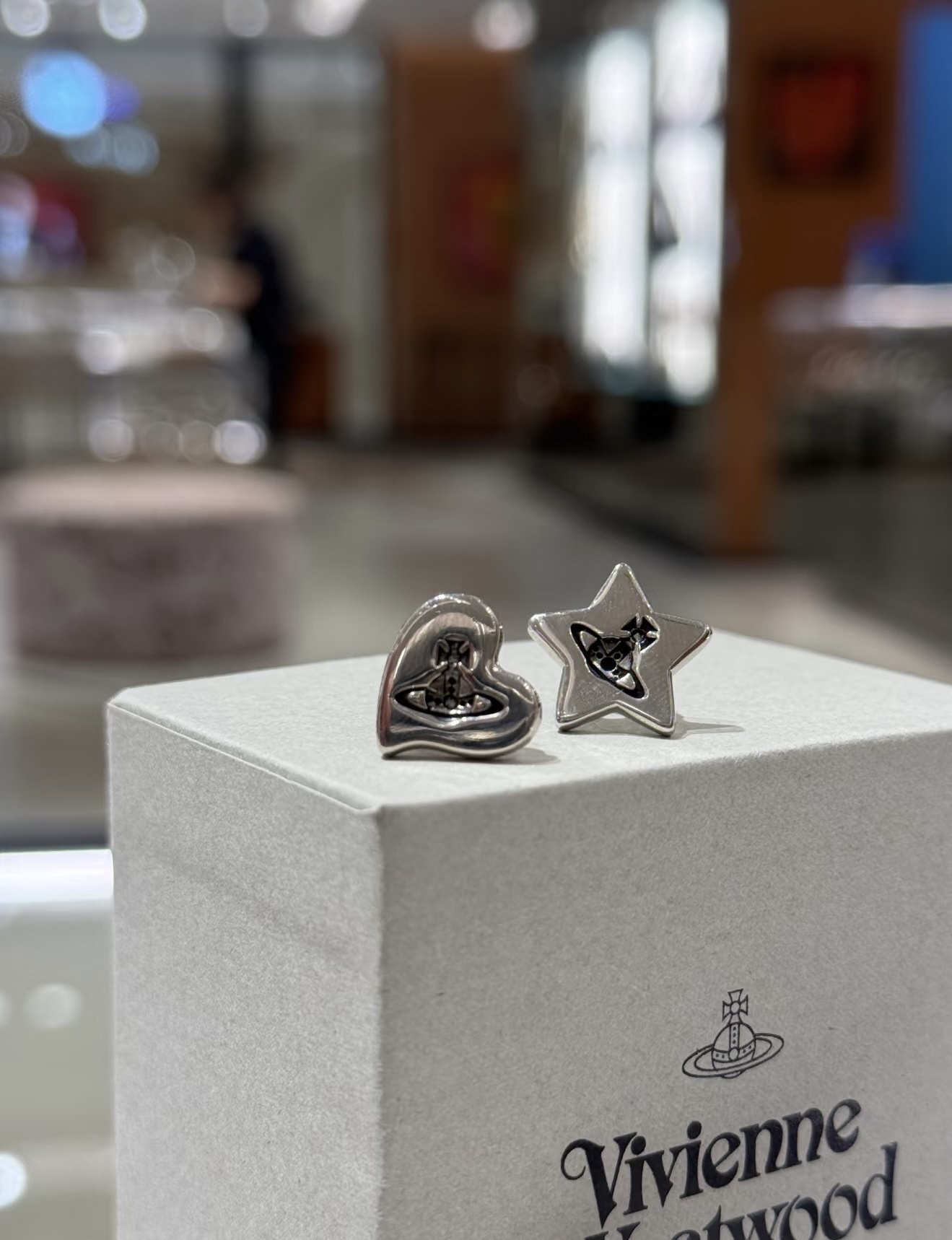 Vivienne Westwood star & heart earring