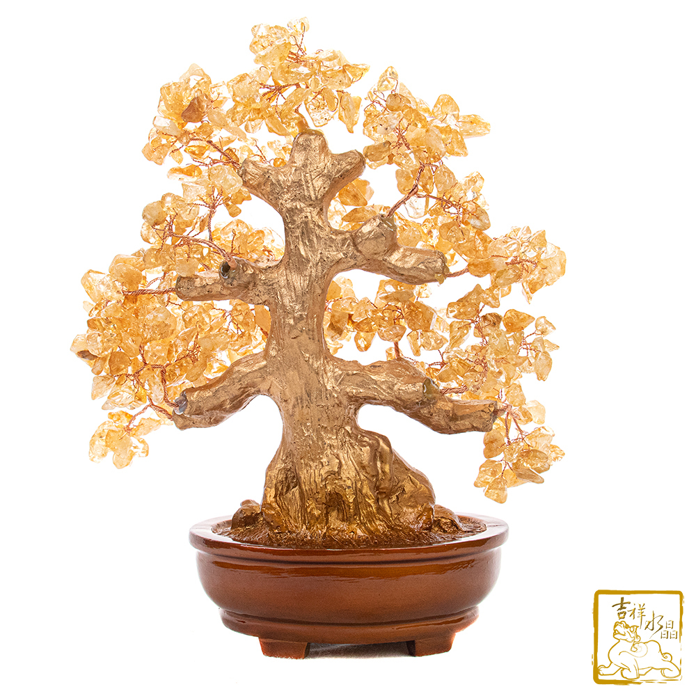 黃水晶財寶樹625g 發財樹【吉祥水晶專賣店】