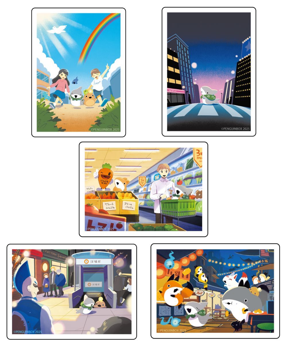 預購-小鯊鯊出門去　貼紙 系列 【日本進口精品】