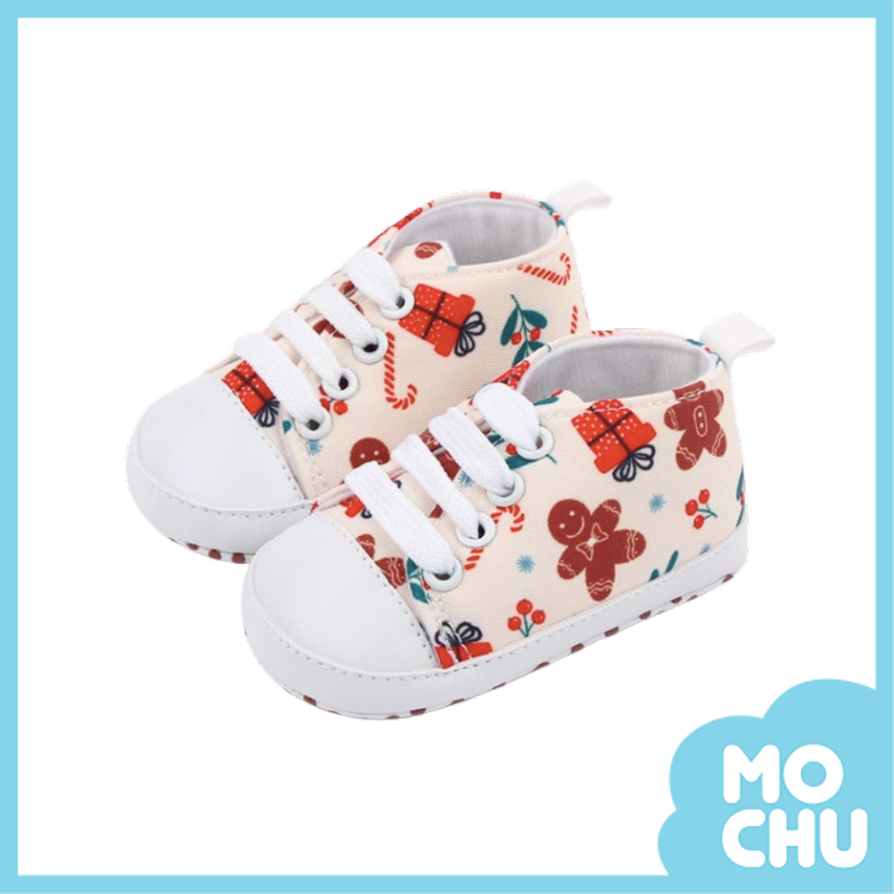 杏色薑餅人學步鞋