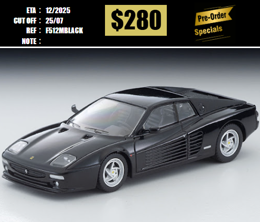 PO-$280 * TOMYTEC * 1:64 LV-N Ferrari F512 M Black [OD14/07]