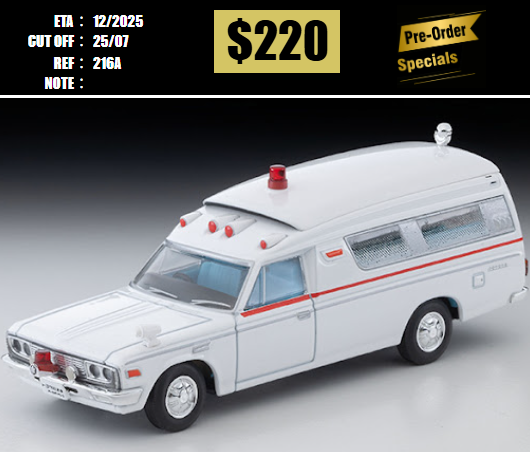 PO-$220 * TOMYTEC * 1:64 LV-216a Toyota Ambulance FS55V [OD14/07]