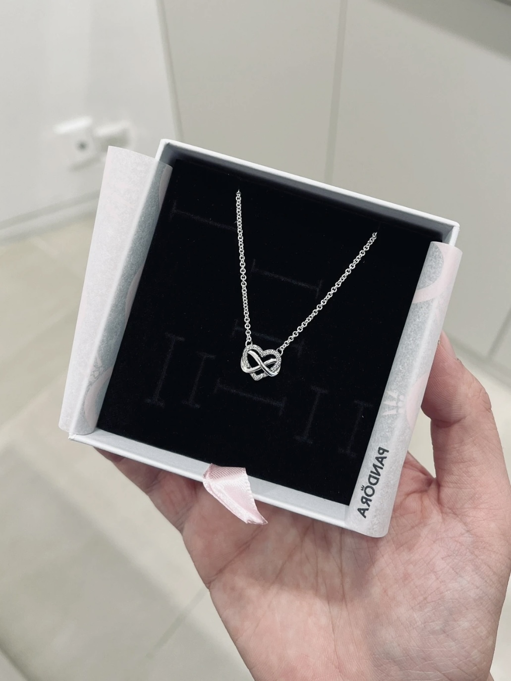 PANDORA 潘多拉 閃耀永結同心 永恆符號 925銀 輕奢項鍊