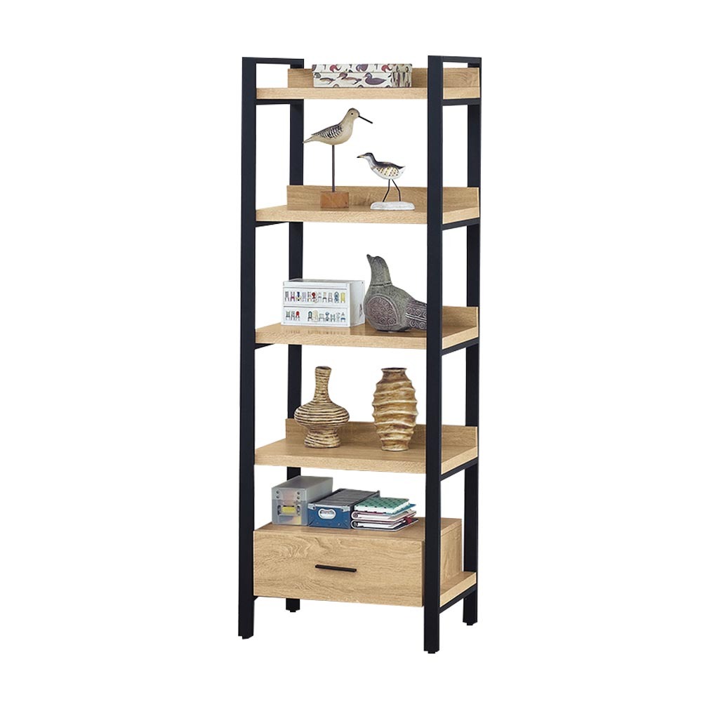 薩亞2尺單抽開放式書架/展示置物架/五層收納架