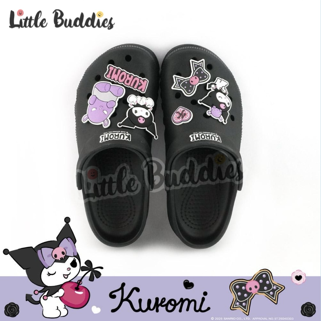 台灣製 Sanrio Kuromi 厚底洞洞鞋