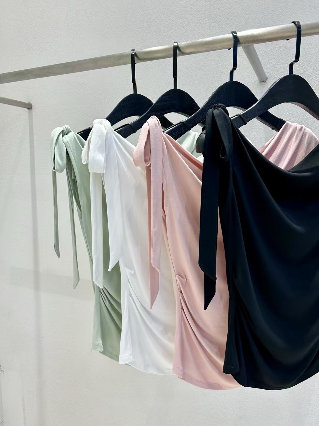 綁帶Ribbon Draping Top -4 Colors