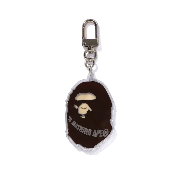 2025SS BAPE A BATHING APE APE HEAD ACRYLIC KEYCHAIN 大頭 鑰匙圈 現貨 1L80182008
