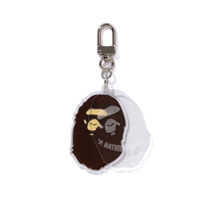 2025SS BAPE A BATHING APE APE HEAD ACRYLIC KEYCHAIN 大頭 鑰匙圈 現貨 1L80182008