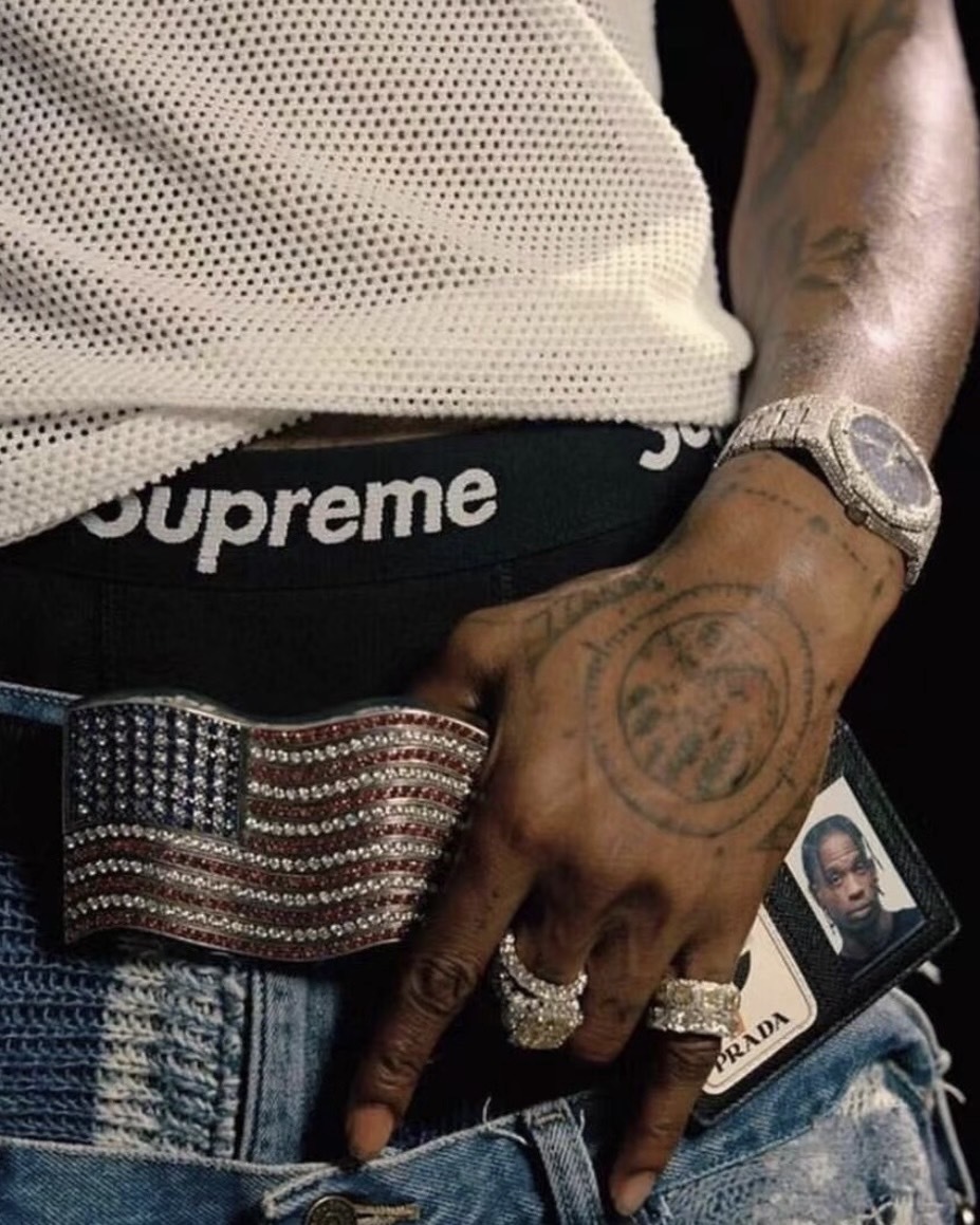 <卡寶同款>Supreme x Hanes Logo 平口 內褲 四角褲 四件組 黑 白